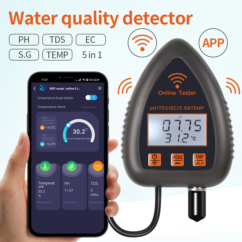 Marine Aquarium Par Meter - Miernik jakości wody Tuya WiFi 5