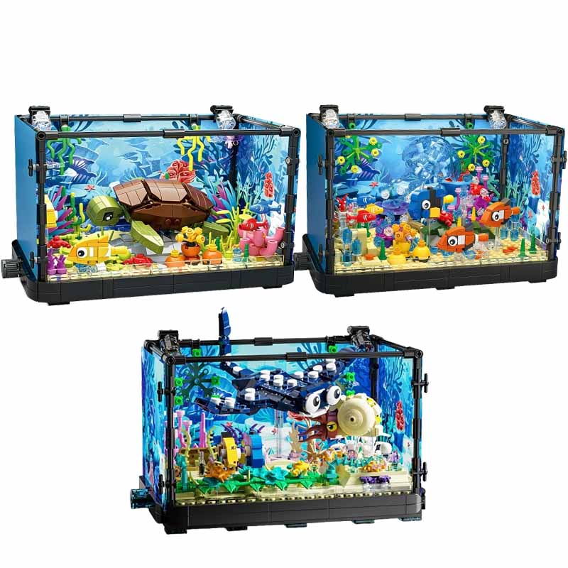 Aquarium Marine - Zestaw klocków do budowy akwarium ze