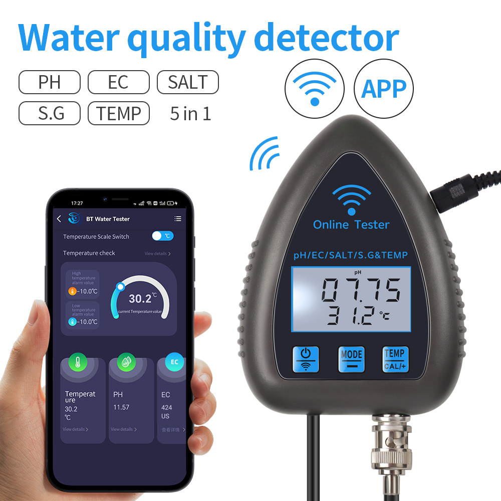 Tuya WiFi 5 w 1 Miernik jakośc – Marine Aquarium Par Meter recenzja i cena