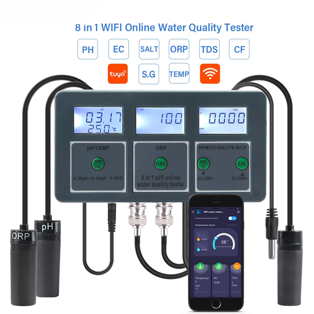 Tuya WiFi Digital PH ORP TDS E – Marine Aquarium Par Meter recenzja i cena
